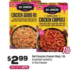 Grocery Outlet Del Corazon Frozen Meal offer