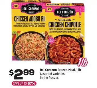 Grocery Outlet Del Corazon Frozen Meal offer