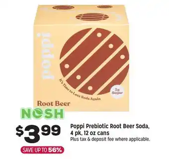 Grocery Outlet Poppi Prebiotic Root Beer Soda offer