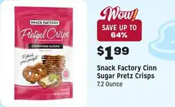 Grocery Outlet Cinn Sugar Pretz Crisps offer