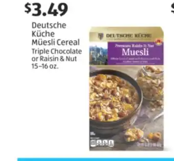 Aldi Deutsche Küche Müesli Cereal offer