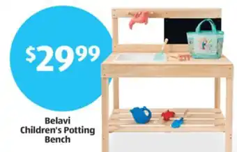 Aldi Belavi Children's Potting Bench offer
