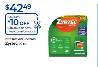 Rite Aid Zyrtec offer