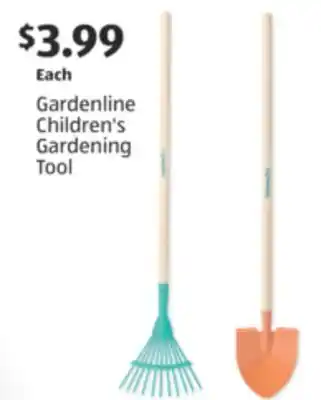 Aldi Gardenline Children's Gardening Tool offer