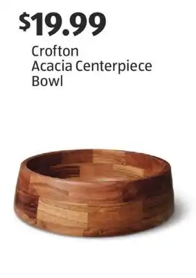 Aldi Crofton Acacia Centerpiece Bowl offer