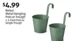 Aldi Belavi Metal Hanging Pots or Trough offer