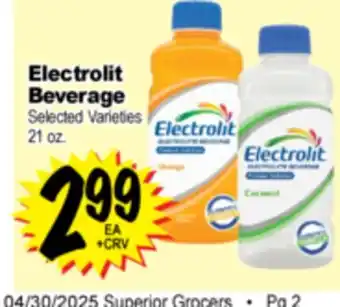 Superior Grocers Electrolit Beverage offer