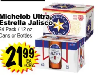 Superior Grocers Michelob Ultra, Estrella Jalisco offer