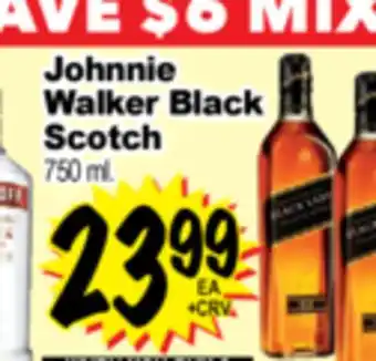 Superior Grocers Johnnie Walker Black Scotch offer
