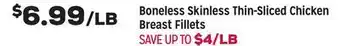 Grocery Outlet Boneless Skinless Thin-Sliced Chicken Breast Fillets offer