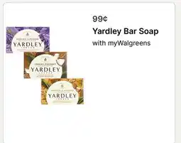 Walgreens Yardley Bar Soap offer