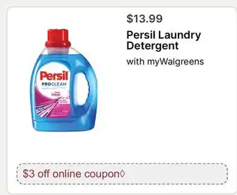 Walgreens Persil Laundry Detergent offer