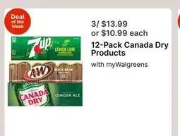 Walgreens 12-Pack Canada Dry Products offer