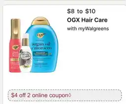 Walgreens OGX Hair Care offer