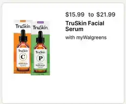 Walgreens TruSkin Facial Serum offer