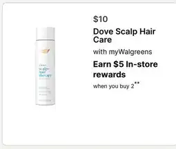 Walgreens Dove Scalp Hair Care offer