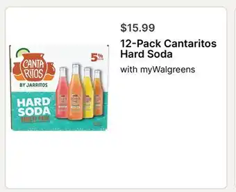 Walgreens 12-Pack Cantaritos Hard Soda offer