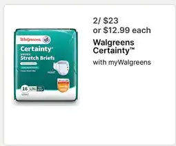 Walgreens Walgreens Certainty offer