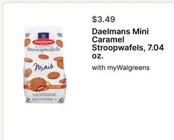 Walgreens Daelmans Mini Caramel Stroopwafels, 7.04 oz offer
