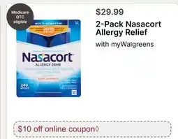 Walgreens 2-Pack Nasacort Allergy Relief offer