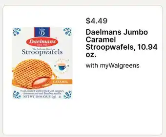 Walgreens Daelmans Jumbo Caramel Stroopwafels, 10.94 oz offer