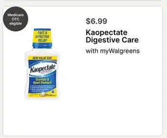 Walgreens Kaopectate Digestive Care offer