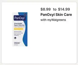 Walgreens PanOxyl Skin Care offer