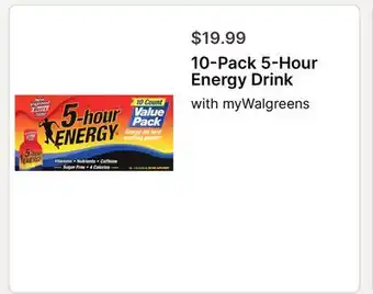 Walgreens 5-Hour Energy Drink offer