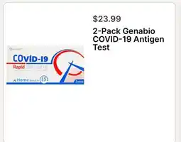 Walgreens 2-Pack Genabio COVID-19 Antigen Test offer
