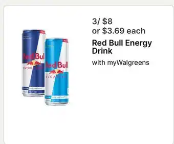 Walgreens Red Bull Energy Drink offer