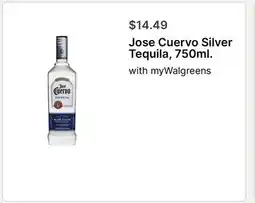 Walgreens Jose Cuervo Silver Tequila, 750ml offer