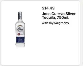 Walgreens Jose Cuervo Silver Tequila, 750ml offer