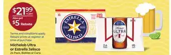 Rite Aid Michelob Ultra or Estrella Jalisco offer
