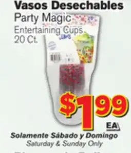 El Super Fresh Party Magic Entertaining Cups offer