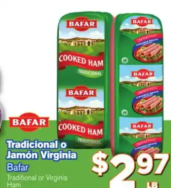 El Super Fresh Traditional or Virginia Ham offer