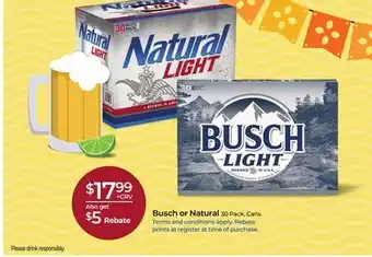 Rite Aid Busch or Natural offer