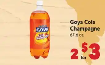 Vallarta Supermarkets Goya Cola Champagne offer