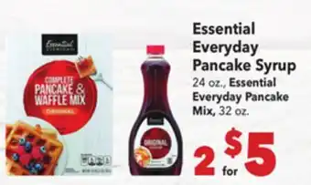 Vallarta Supermarkets Essential Everyday Pancake Syrup offer