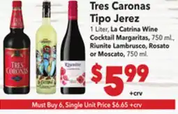 Vallarta Supermarkets Tres Caronas Tipo Jerez offer