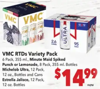 Vallarta Supermarkets VMC RTDs Variety Pack offer