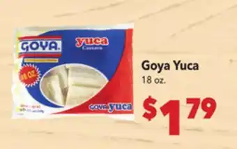 Vallarta Supermarkets Goya Yuca offer