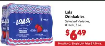 Vallarta Supermarkets Lala Drinkables offer
