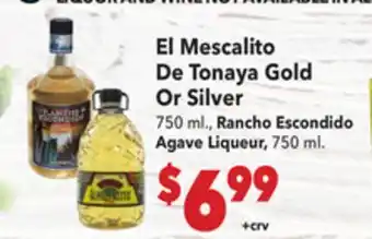 Vallarta Supermarkets El Mescalito De Tonaya Gold Silver offer