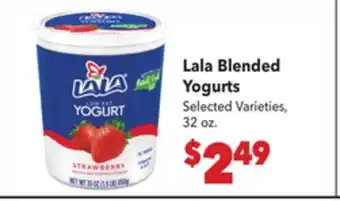 Vallarta Supermarkets Lala Blended Yogurts offer