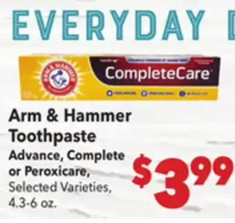 Vallarta Supermarkets Arm & Hammer Toothpaste offer