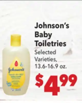 Vallarta Supermarkets Johnson's Baby Toiletries offer