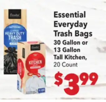 Vallarta Supermarkets Essential Everyday Trash Bags offer