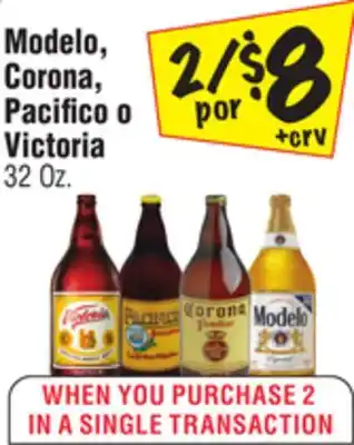 El Super Modelo, Corona, Pacifico o Victoria offer