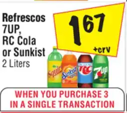 El Super 7UP, RC Cola or Sunkist offer
