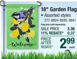 Menards Meadow Creek 18 x 12-1/2 Welcome Home Star Garden Flag offer
